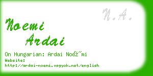 noemi ardai business card